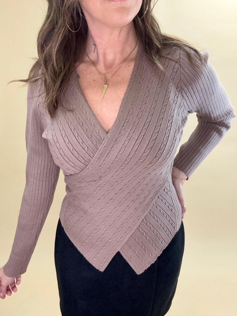 Cross My Heart Mocha Top