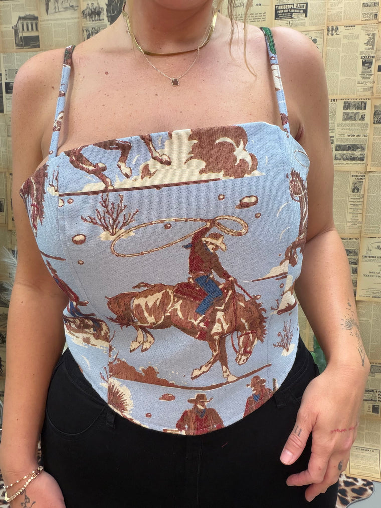 Joshua Woven Corset Top