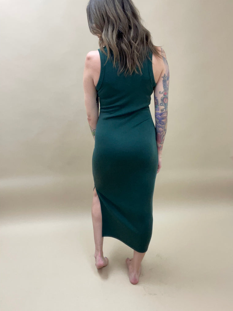 Hunter Green Scuba Tank Dress