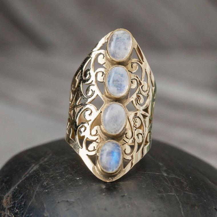 Filigree Brass Ring