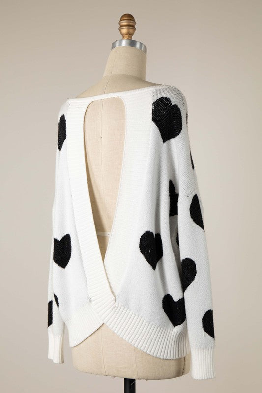 Heartbreaker Open Back Sweater
