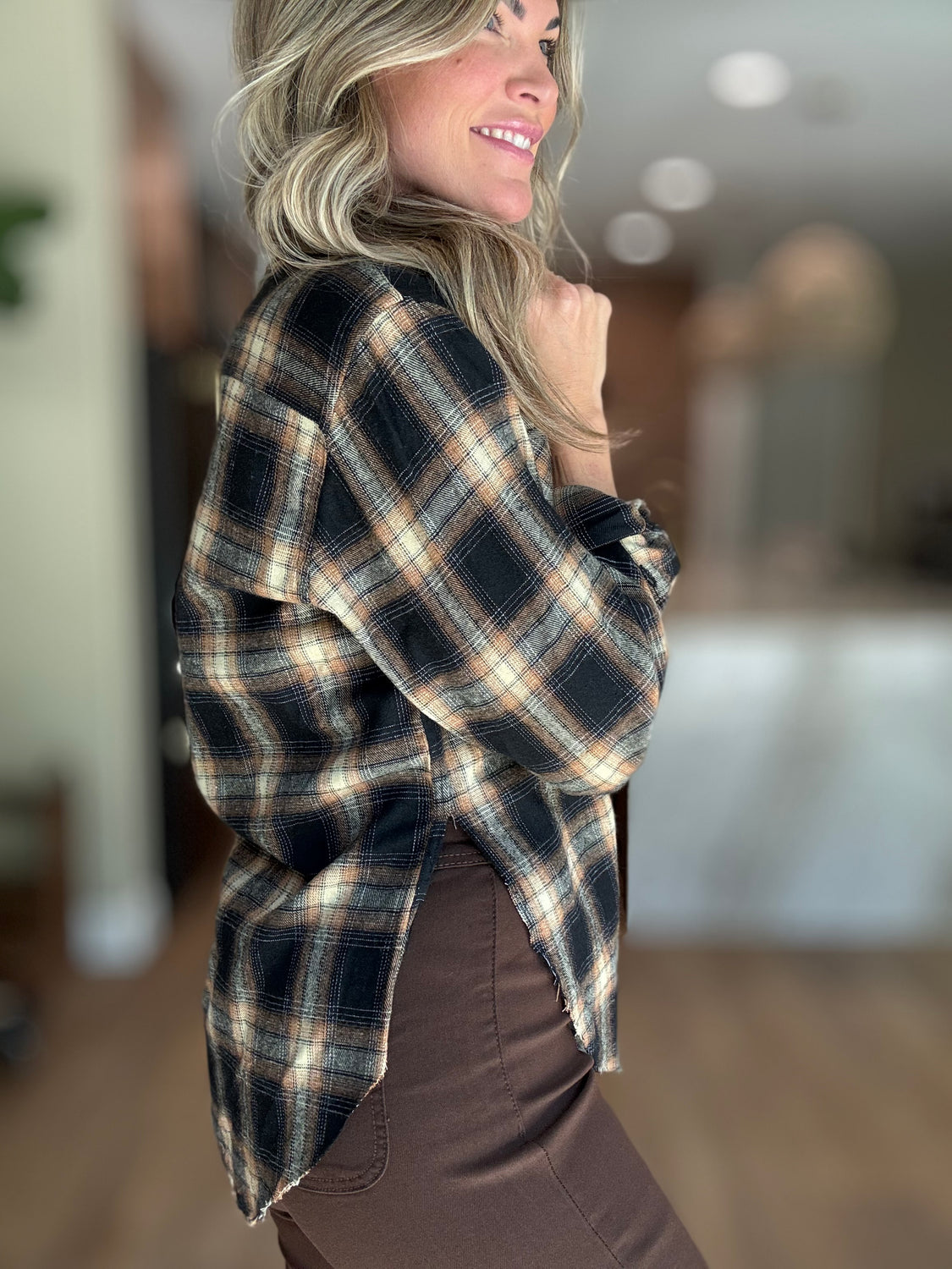 Belmont Side Slit Flannel
