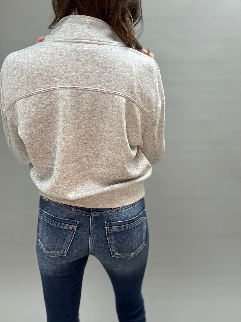 Heather Gray Half Zip