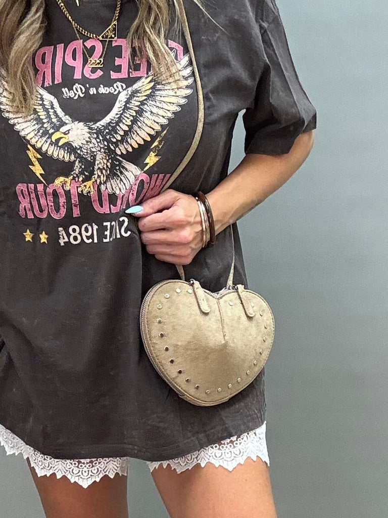 Heart Stud Purse