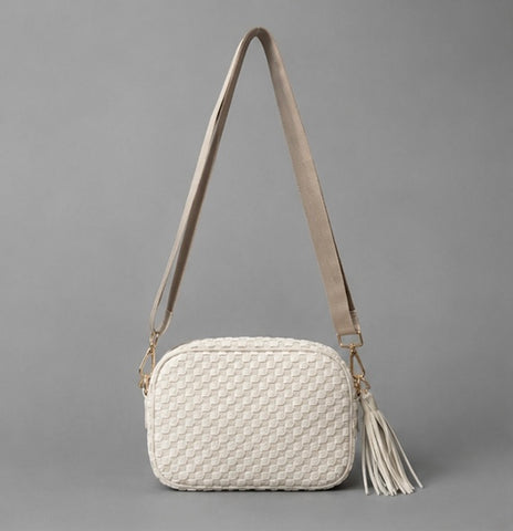 Checkmate Ivory Crossbody Purse