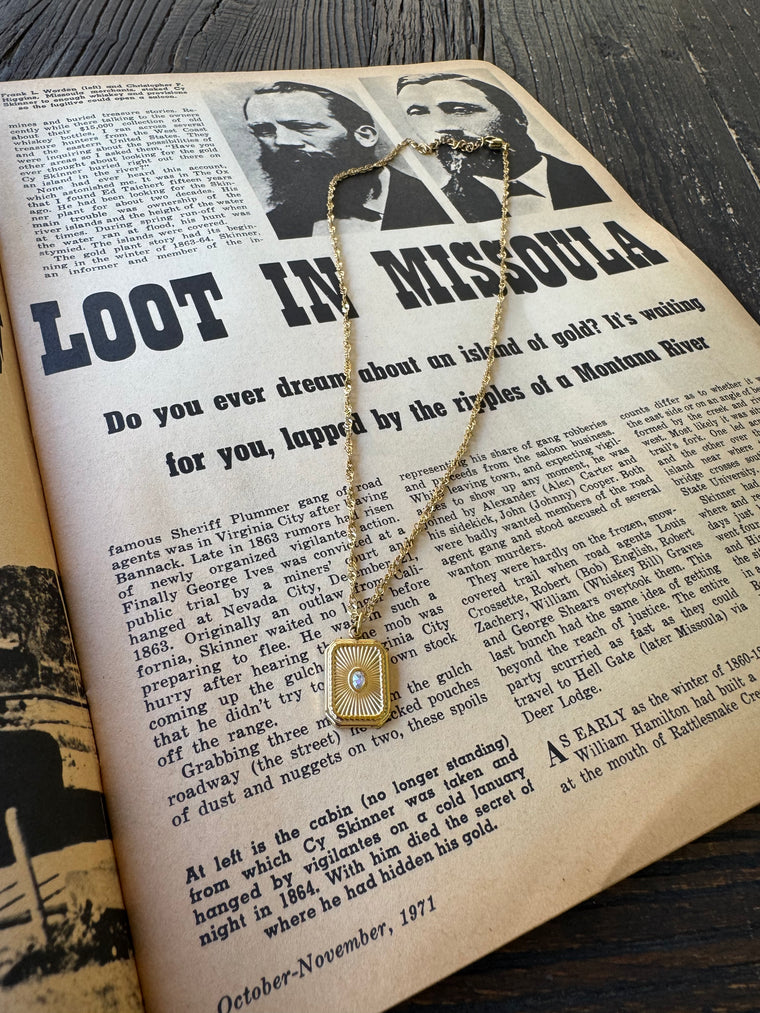 Sunburst Twist Chain Necklace