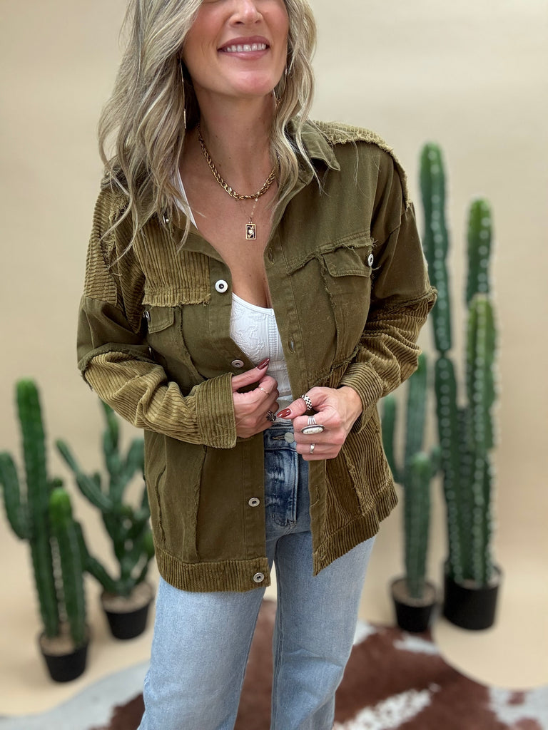 Coyote Corduroy Shacket
