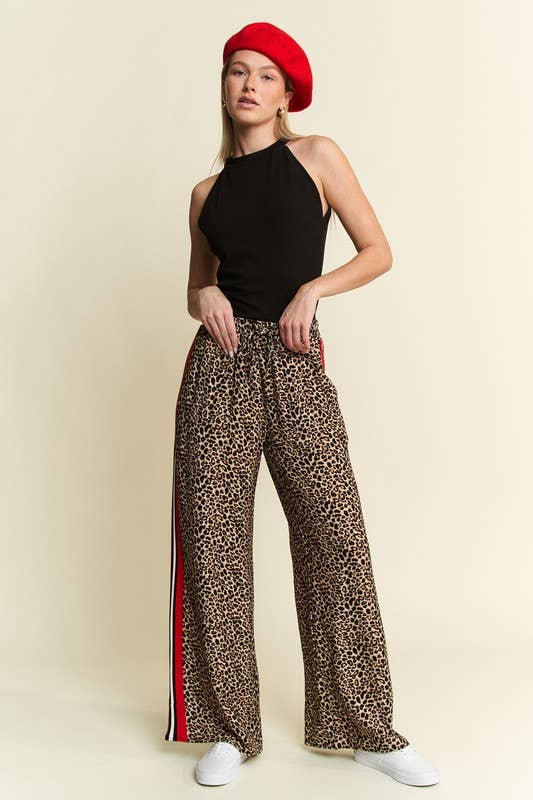 Red Rider Leopard Track Pants
