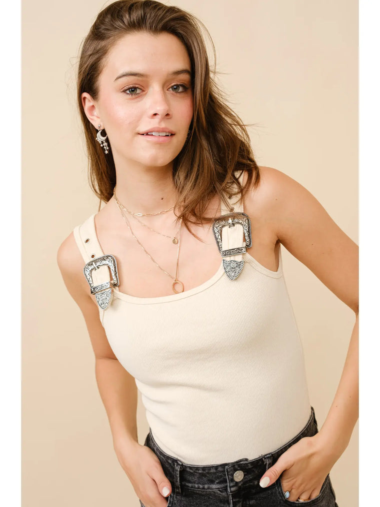 Buckle Strap Bodysuit