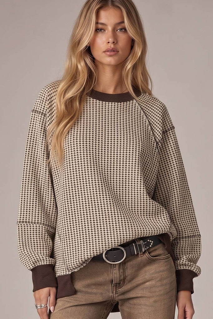 Waffle Pullover