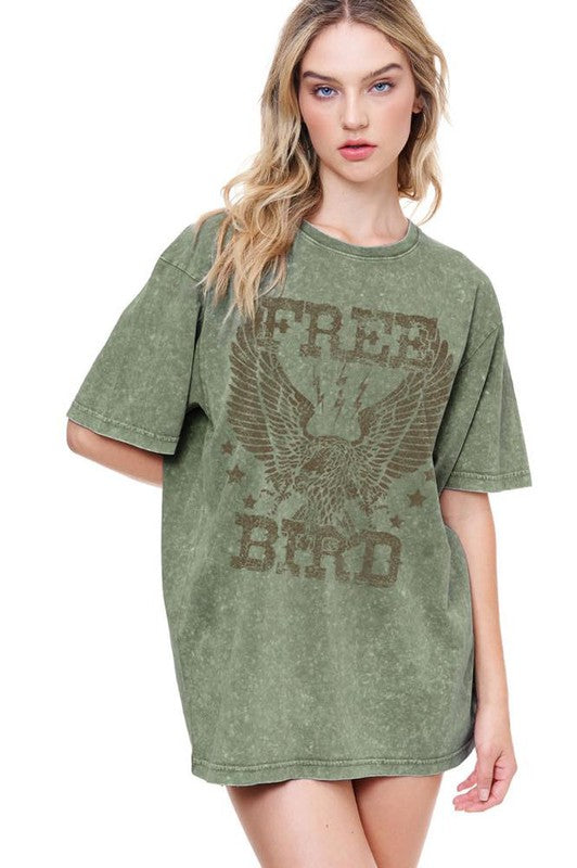 Freebird Green Graphic tee