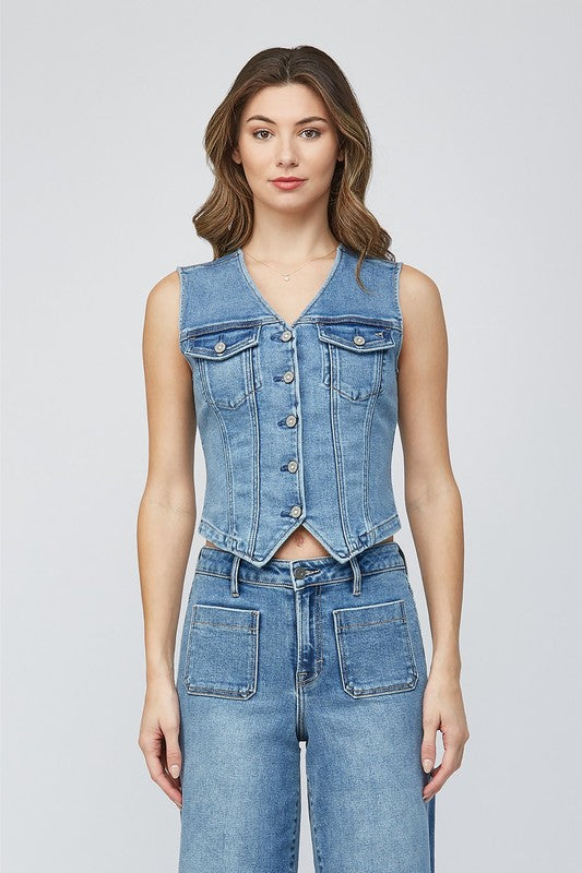 Denim Vest By Hidden Jeans