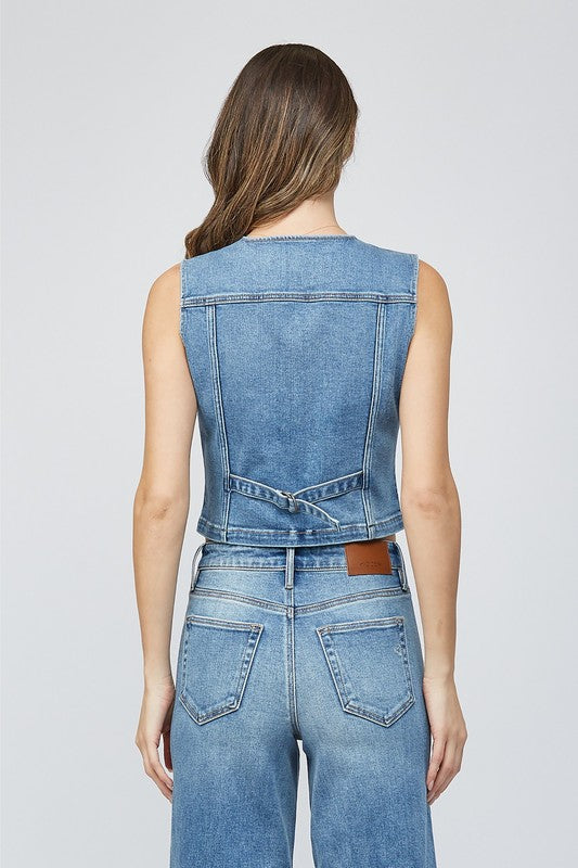 Denim Vest By Hidden Jeans