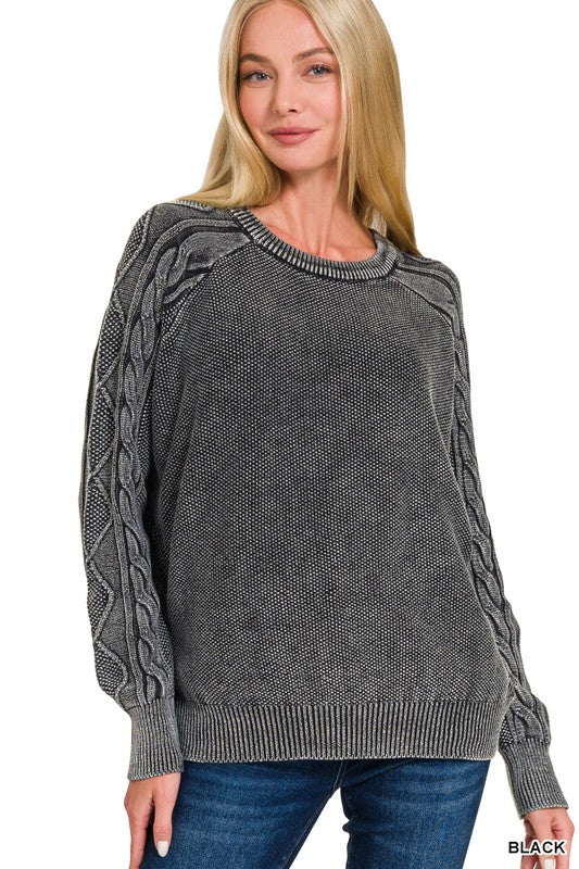 Creme Brulè  Ash Black Sweater