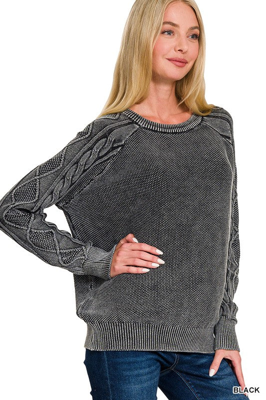 Creme Brulè  Ash Black Sweater