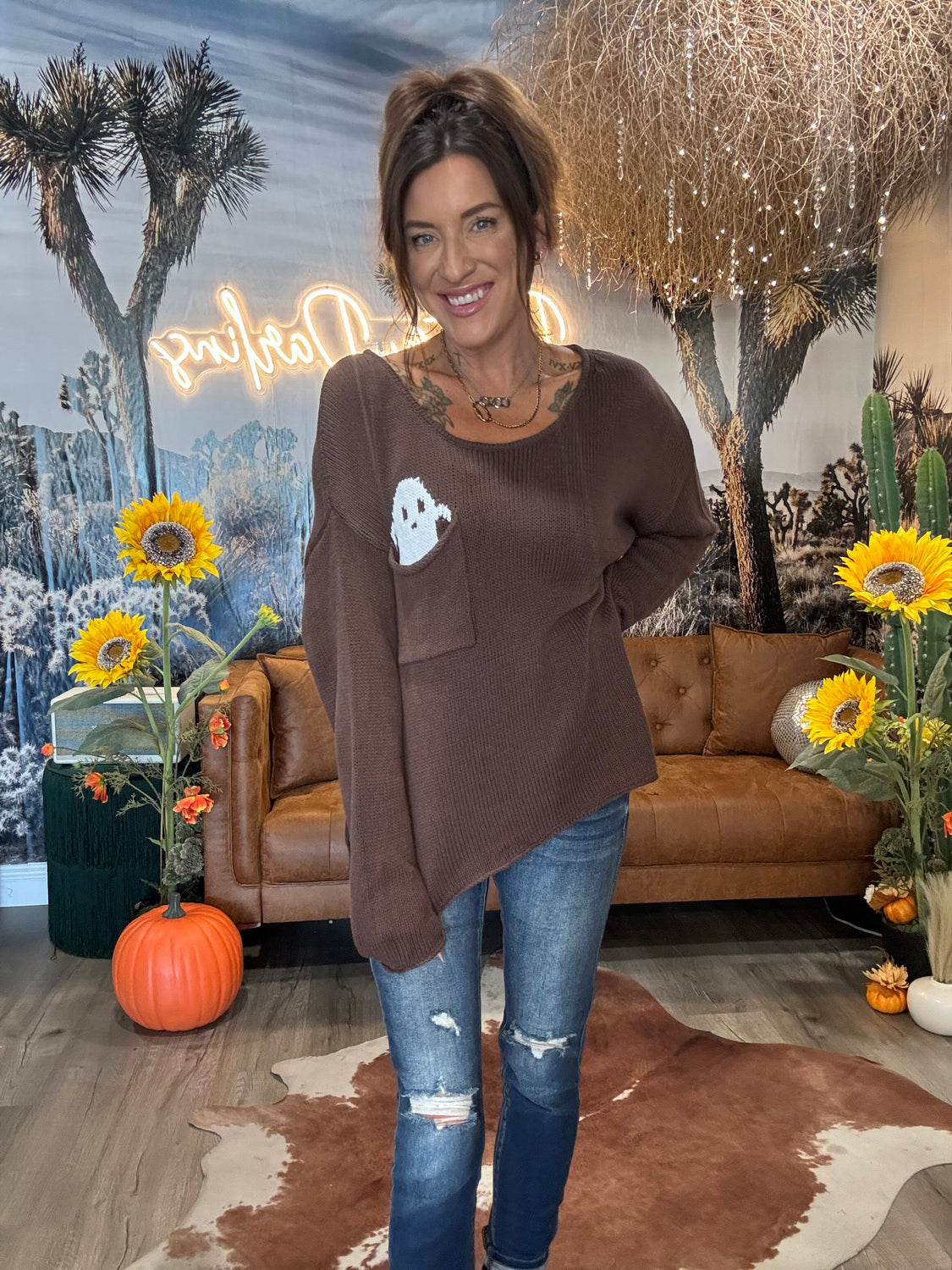 Peek-a-boo Ghost Sweater