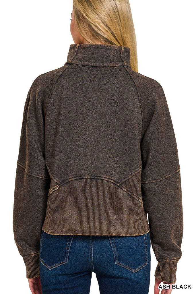 Ash Black Quarter Zip