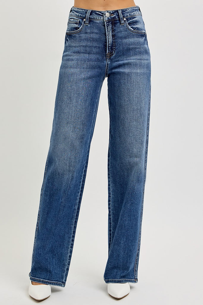 Lainey Wide Baggy Risen Jeans