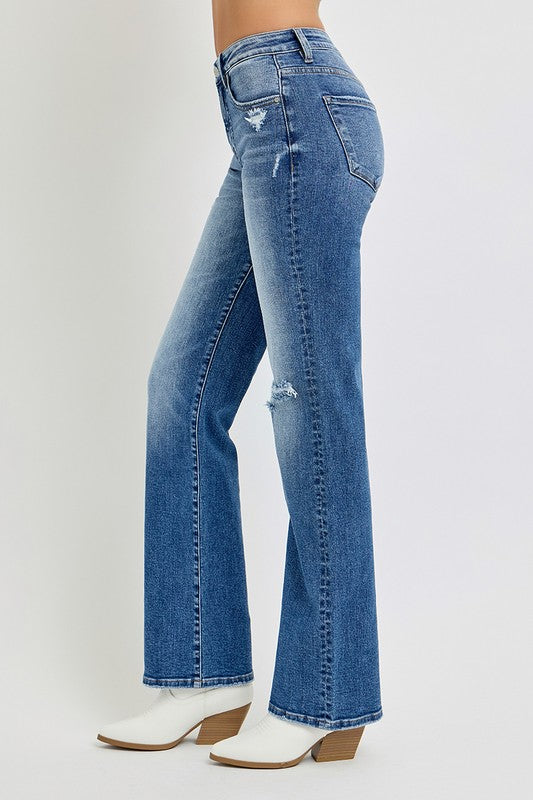 Bluebell Risen Straight Leg Jeans