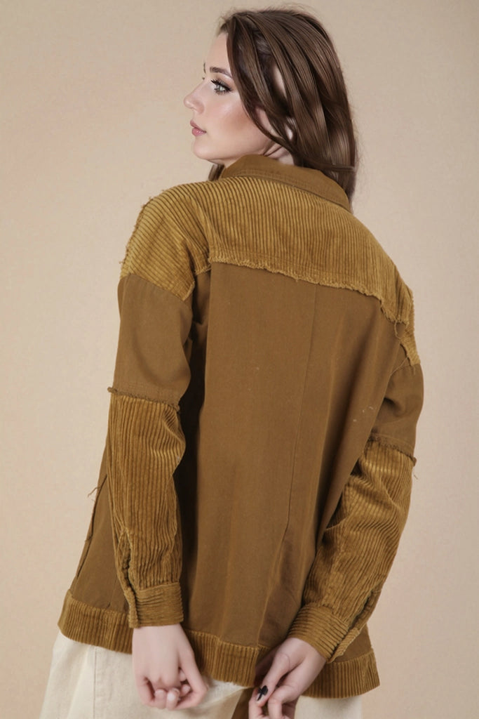 Coyote Corduroy Shacket