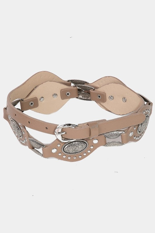 Hippie Hugger Concho Belt
