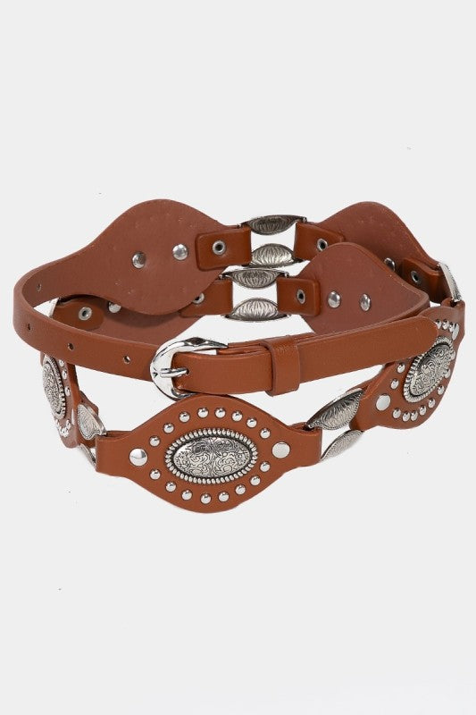 Hippie Hugger Concho Belt