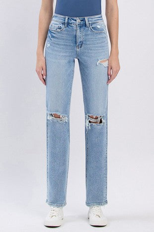 Brandy High Rise Straight Leg Lovervet Jeans
