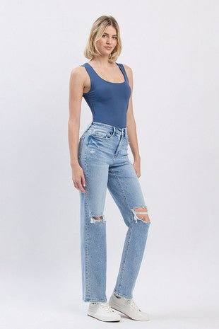 Brandy High Rise Straight Leg Lovervet Jeans