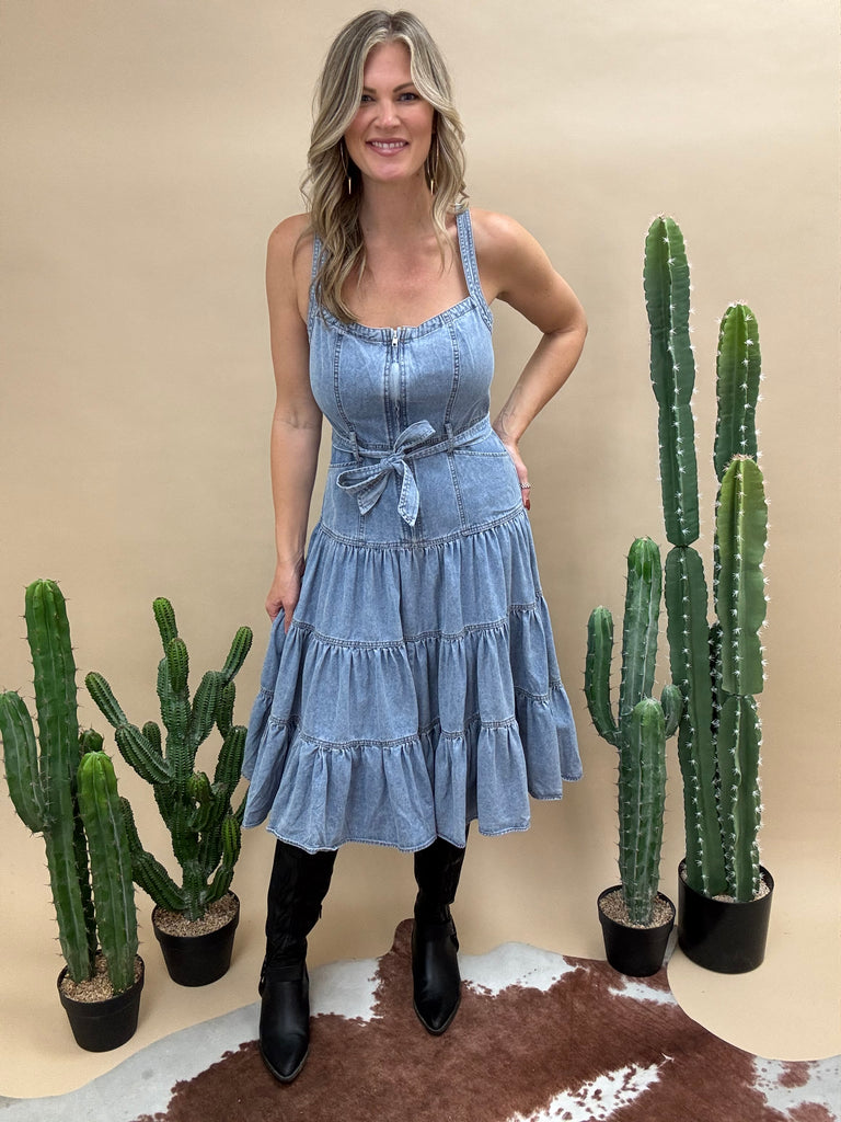 Ranch Romance Denim Dress
