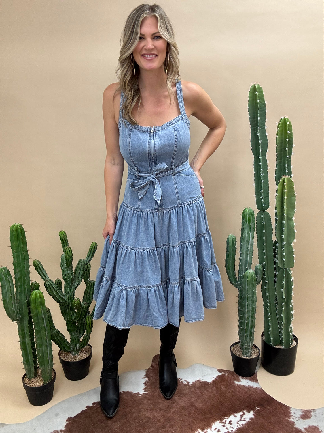 Ranch Romance Denim Dress