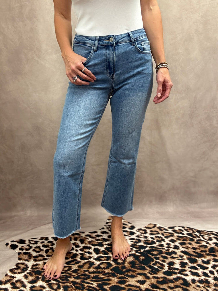 Chloe High Rise Cropped Jeans
