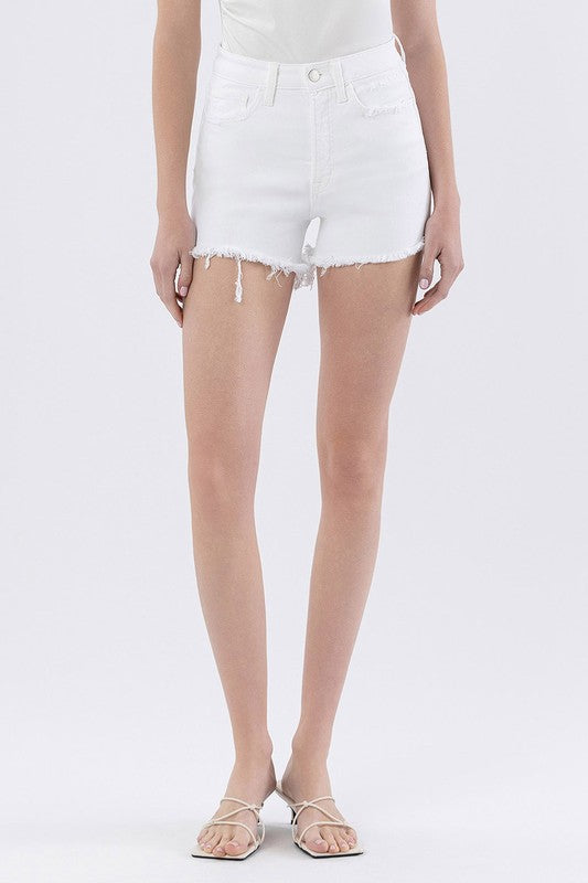 Clara White Denim Shorts