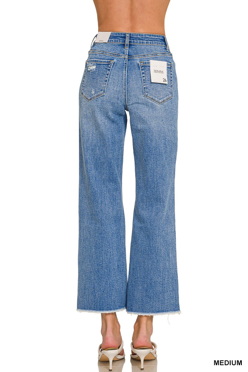 Chloe High Rise Cropped Jeans