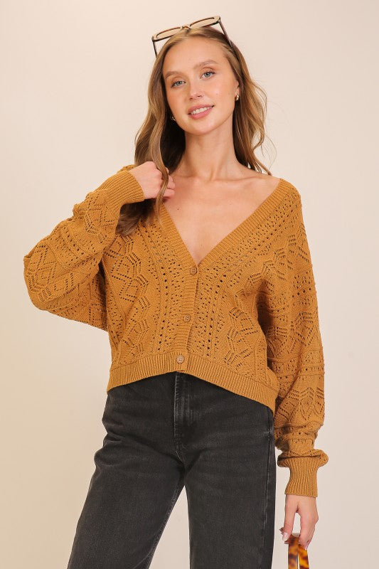 Ginger Crochet Cardigan