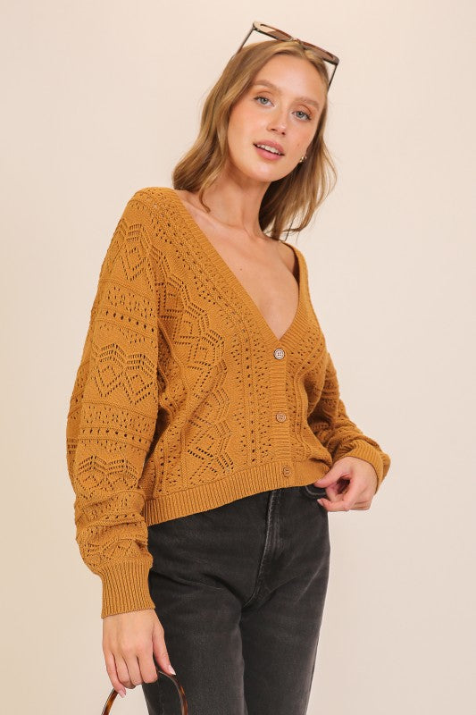 Ginger Crochet Cardigan