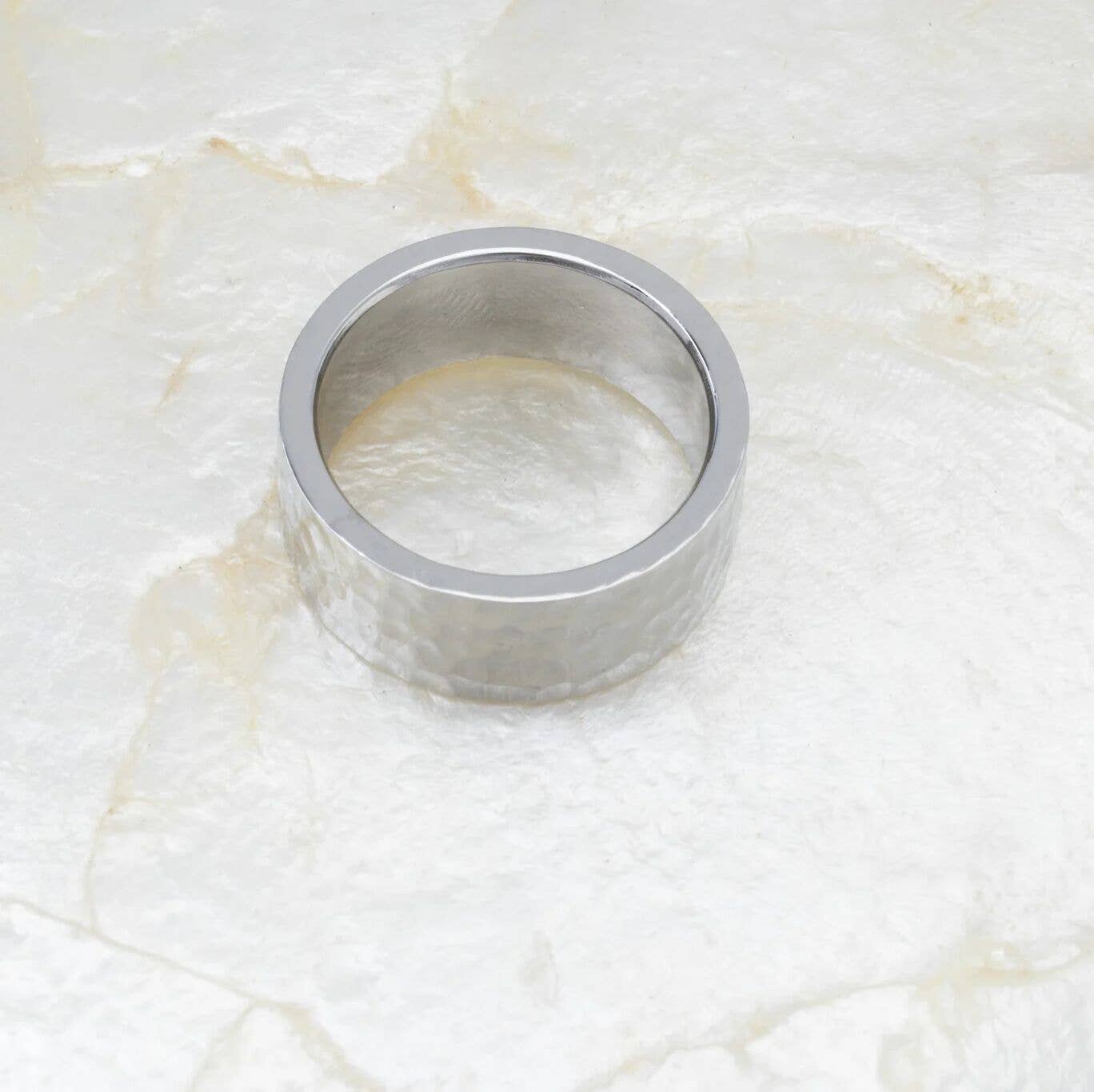 Hammered Gold Statement Ring
