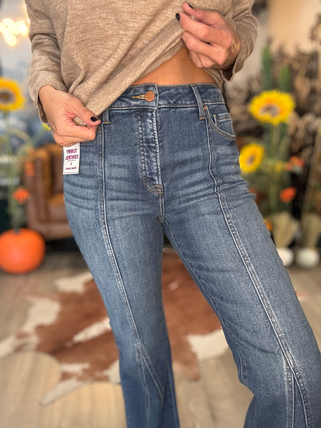 Revival Seamed Flare Jeans