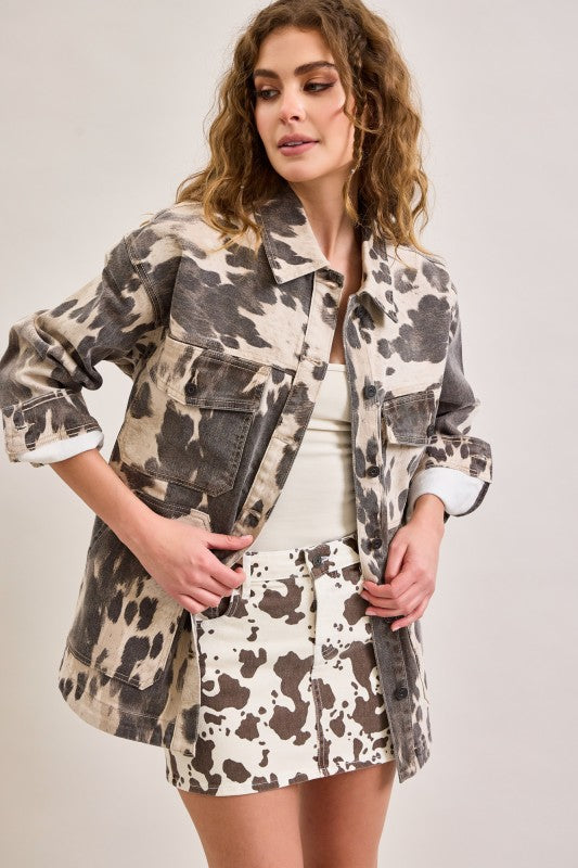 Cow Print Jacket