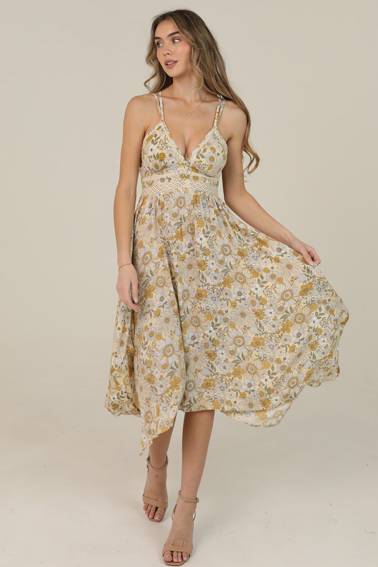 Sunny Daze Floral Midi Dress