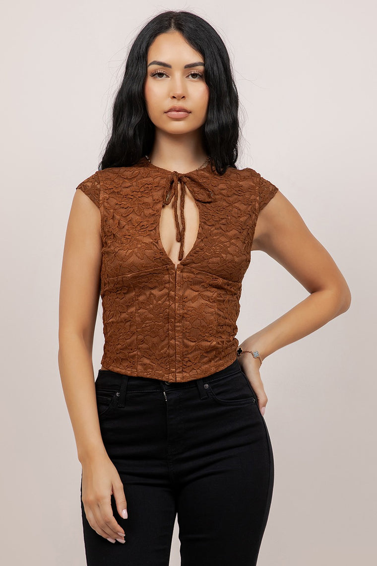 Amber Lace Top