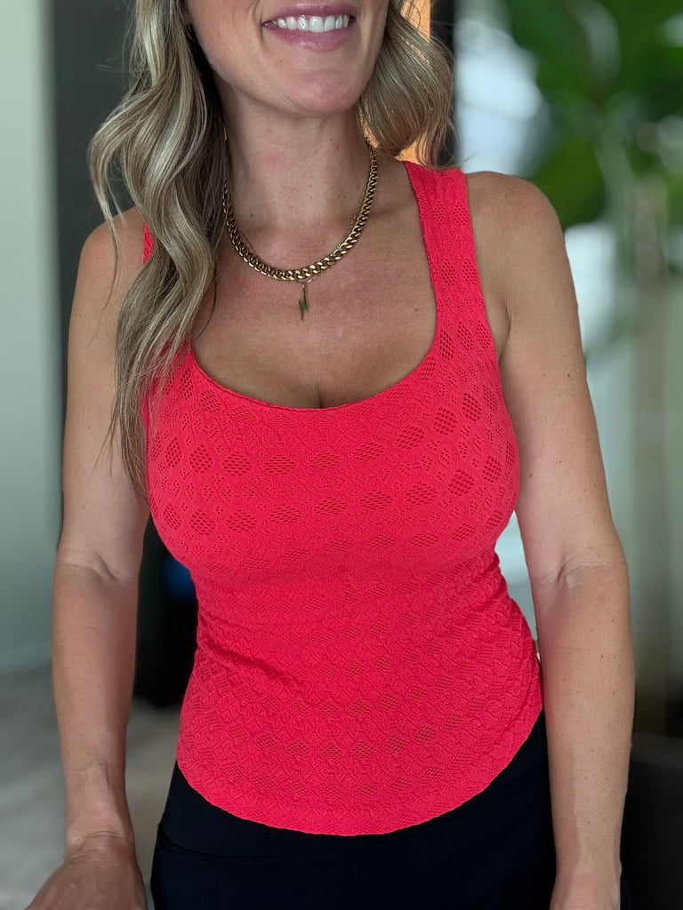 Diamond Texture Stretch Tank