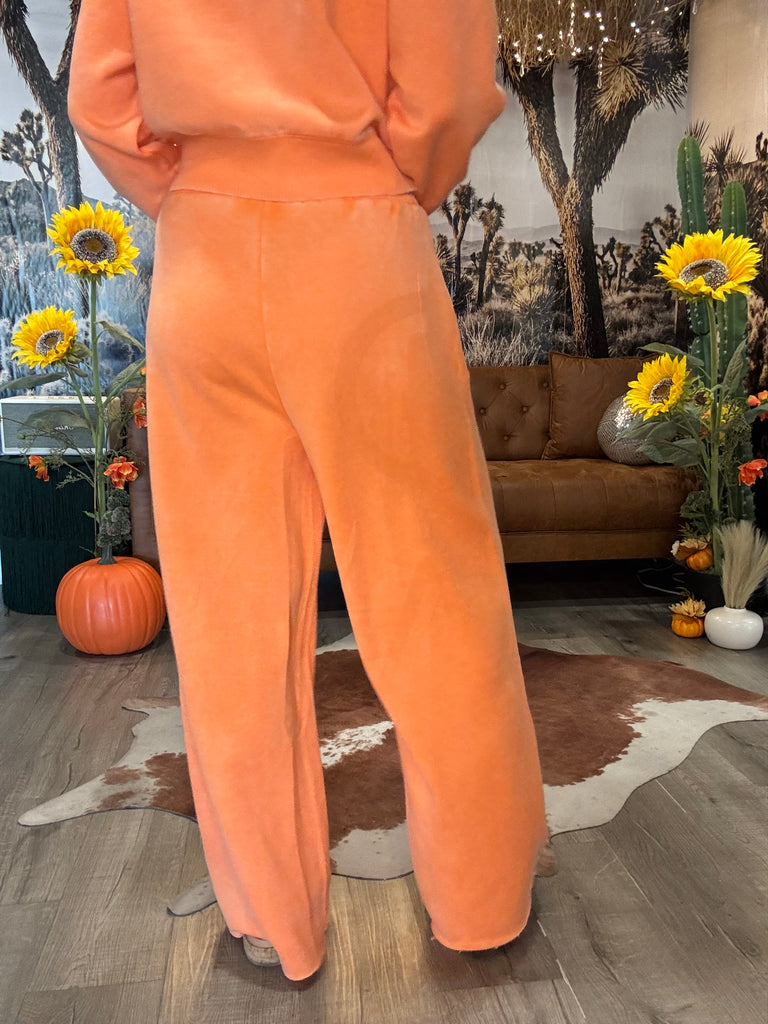 Cozy Campfire Orange Sweatpants