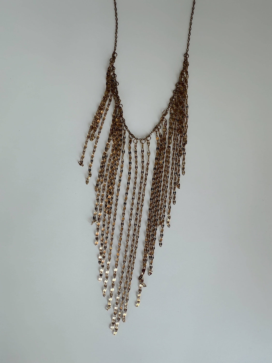 Festival Fringe Gold Necklace