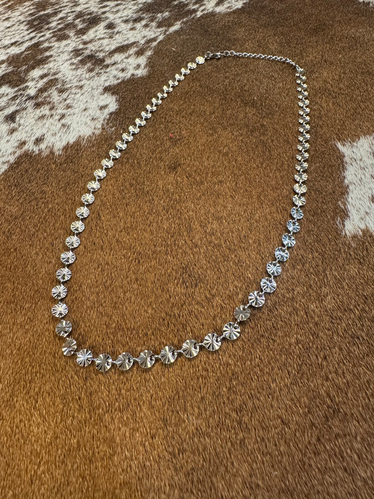 Sun Circle Chain Necklace