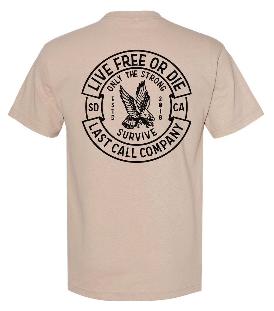Last Call Co. Live Free Mens Tee