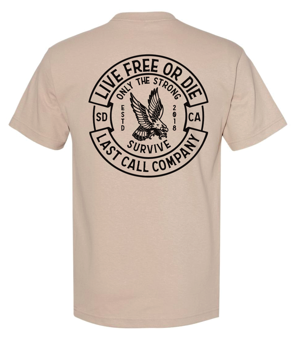 Last Call Co. Live Free Mens Tee