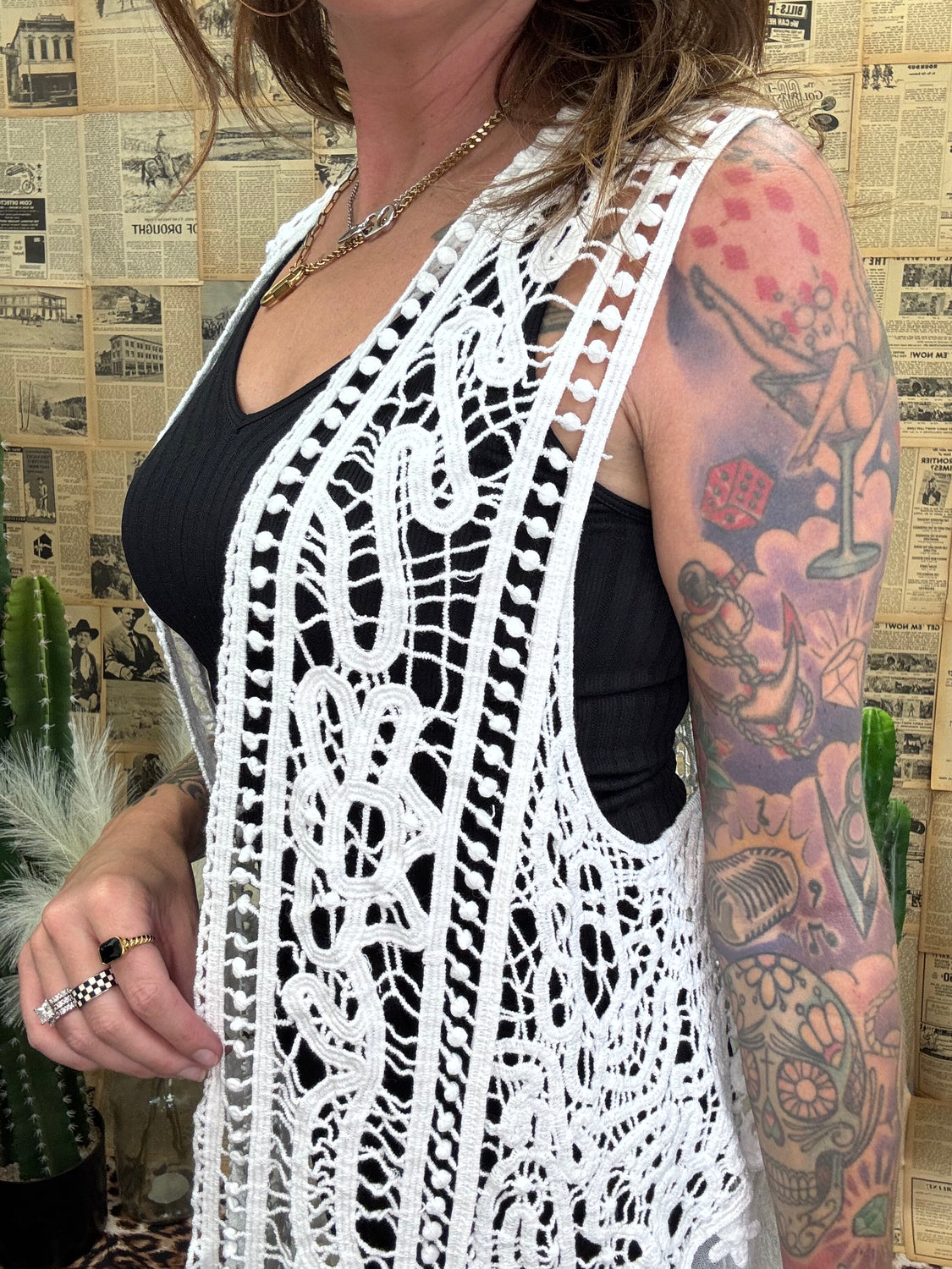 Crochet Sleeveless Vest