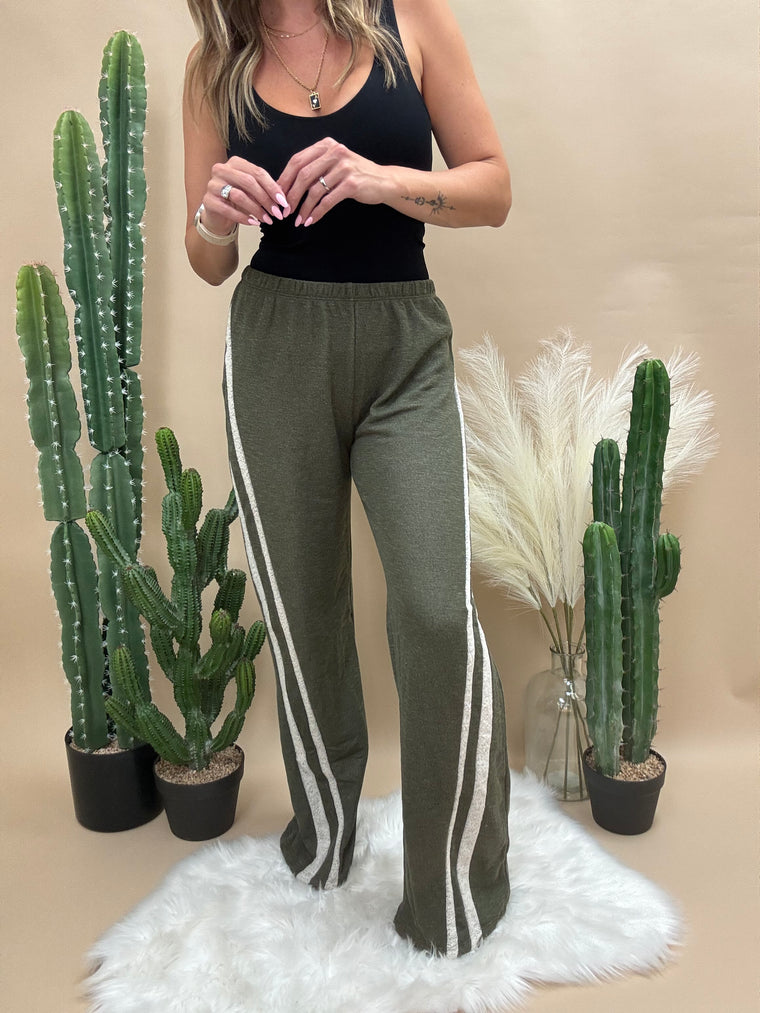 Truly Olive Wide Leg Pants