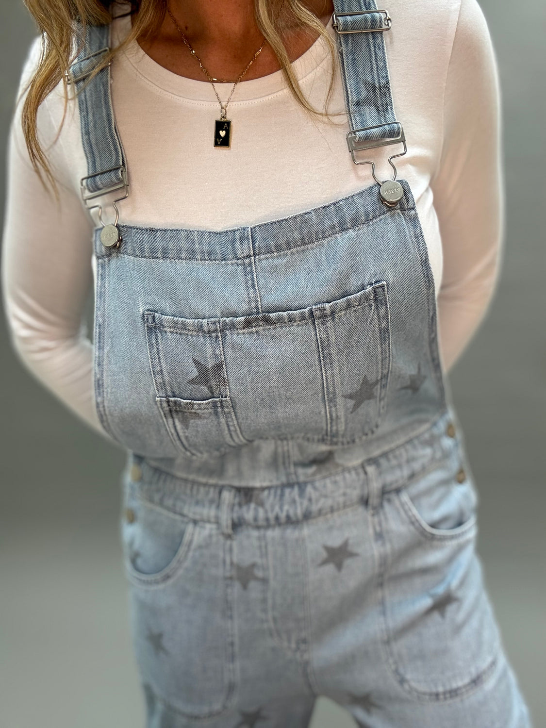 Star Print Cargo Overalls