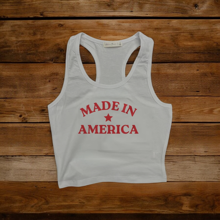 Made In America Crop Tank